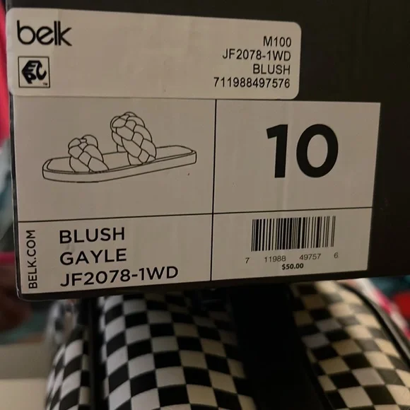 BRAND NEW/NEVER WORN , BLUSH COLORED SANDALS. SIZE 10 - Picture 4 of 5